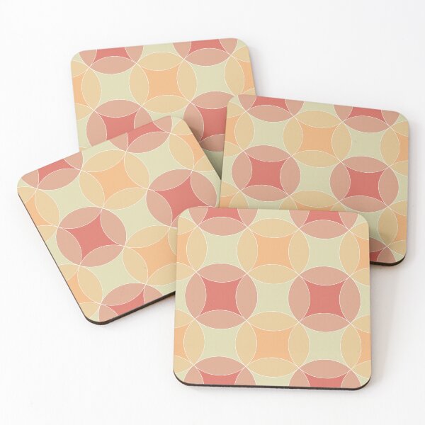 Item preview, Warm Retro Geometric Circle Pattern designed and sold by The Blue Crane Co..