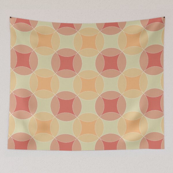 Item preview, Warm Retro Geometric Circle Pattern designed and sold by The Blue Crane Co..