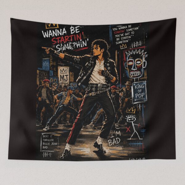 Item preview, Michael Jackson - Wanna Be Startin' Somethin' 2  – Premium Cartoon Tribute designed and sold by LuluLeb.