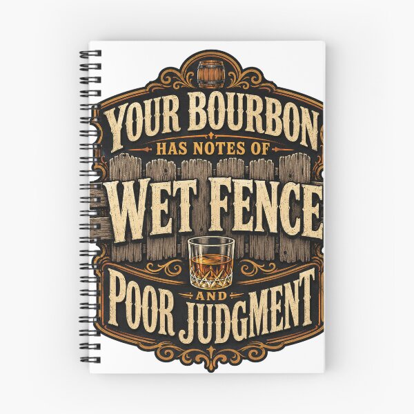 Item preview, Your Bourbon Has Notes of Wet Fence and Poor Judgment designed and sold by HenryJames, LLC.