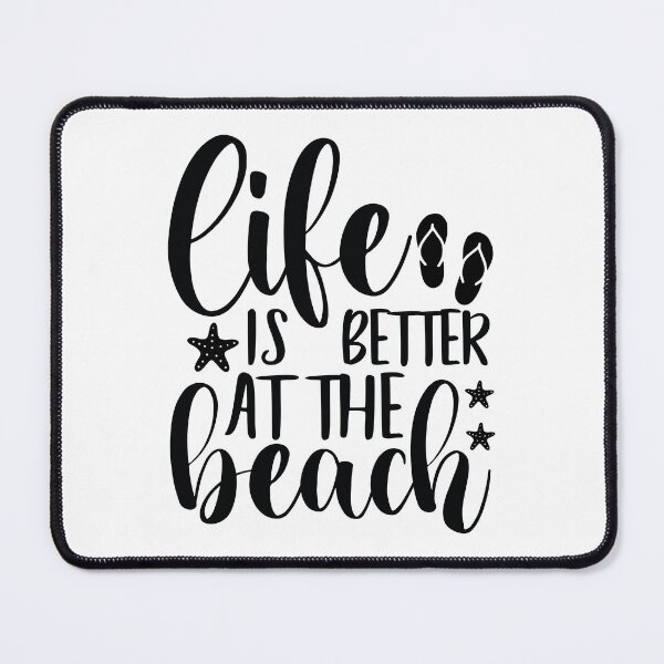 Item preview, Life Is Better At The Beach - Retro Summer Quotes Cool Ocean Vacation Beach Vibe Apparel Art designed and sold by FuzionRaptor.