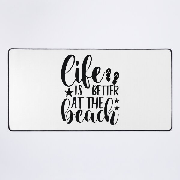 Item preview, Life Is Better At The Beach - Retro Summer Quotes Cool Ocean Vacation Beach Vibe Apparel Art designed and sold by FuzionRaptor.