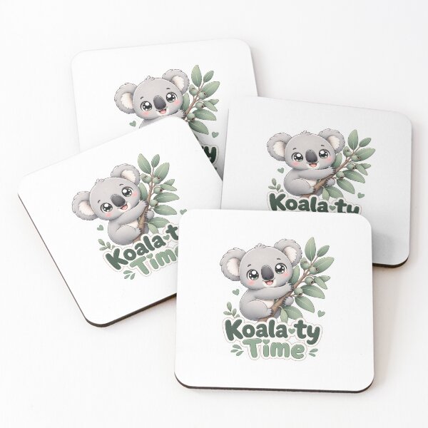 Item preview, Koala-ty Time Cute Koala Kawaii Saying designed and sold by BoosterShop.