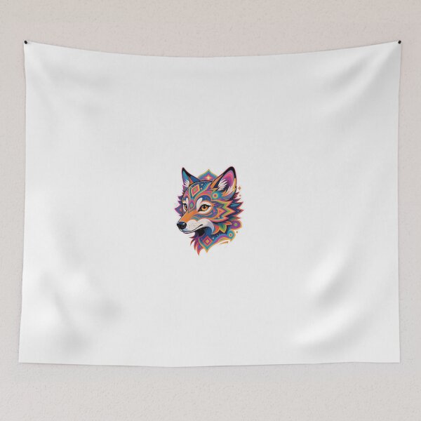 Item preview, Colorful Geometric Fox Head Illustration designed and sold by MintvexaDesign.