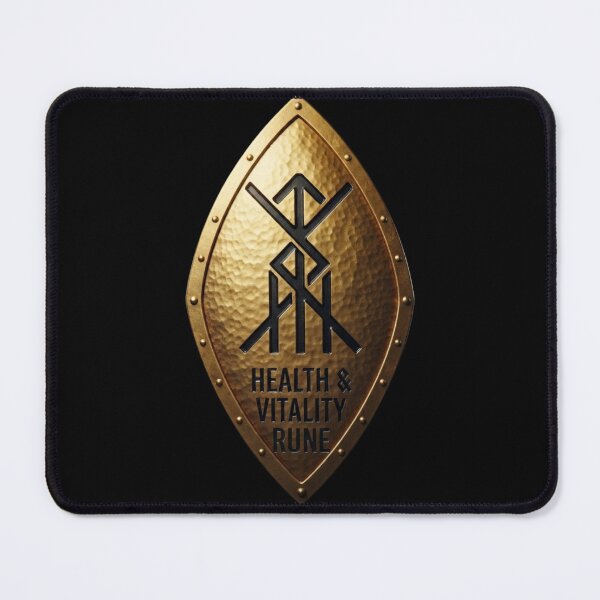 Item preview, Health & Vitality Rune – Gold Romb Shield designed and sold by Warrior’s Path.