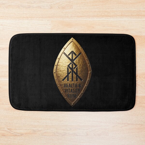 Item preview, Health & Vitality Rune – Gold Romb Shield designed and sold by Warrior’s Path.