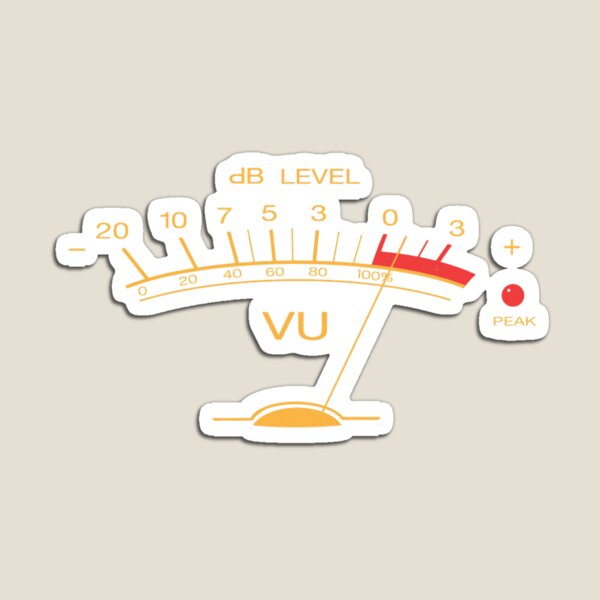 Item preview, Volume VU Meter Vintage Audio Engineer Recording Studio Gear Head Musician Guitar  designed and sold by printonio.