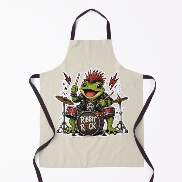 Item preview, Ribbit Rock Drummer designed and sold by Safe Haven Pets.