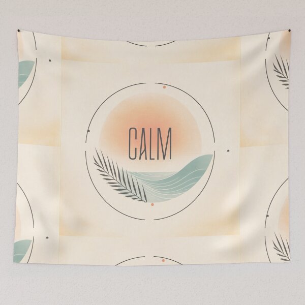 Item preview, Minimalist Calm Ivory Coastal Zen Art designed and sold by TrinovaCreates.