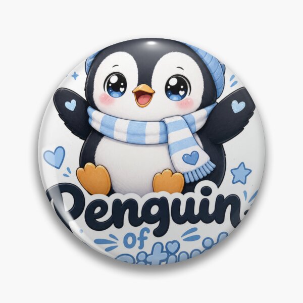 Artikelvorschau, Penguin of Positivity Süßer Pinguin Kawaii entworfen und verkauft von BoosterShop.