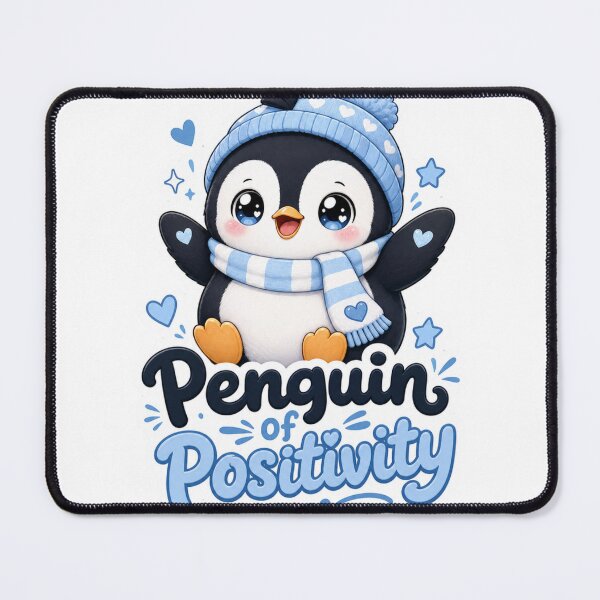 Artikelvorschau, Penguin of Positivity Süßer Pinguin Kawaii entworfen und verkauft von BoosterShop.