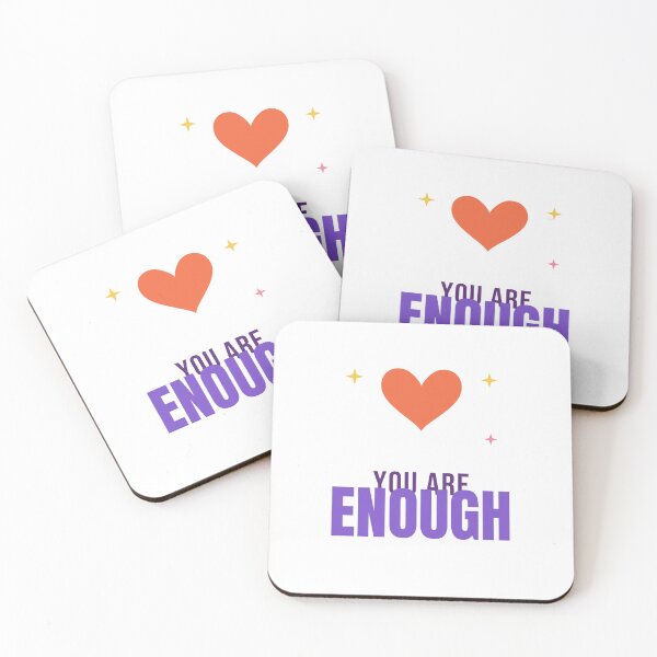 Item preview, You Are Enough Heart - Mental Health Awareness Shirt designed and sold by RankShift.