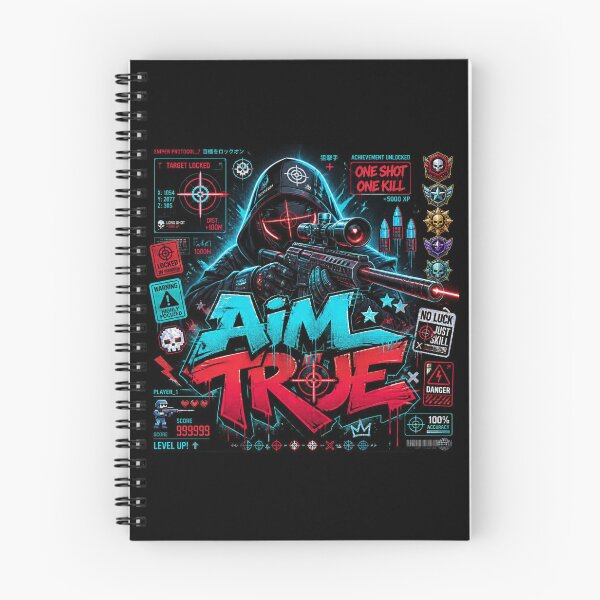 Item preview, AIM TRUE Gaming Sticker | Neon Cyber Gamer Graphic | Esports Streetwear Design AIM TRUE – Lock In. Stay Focused. Win Every Match. designed and sold by Stylestickers55.