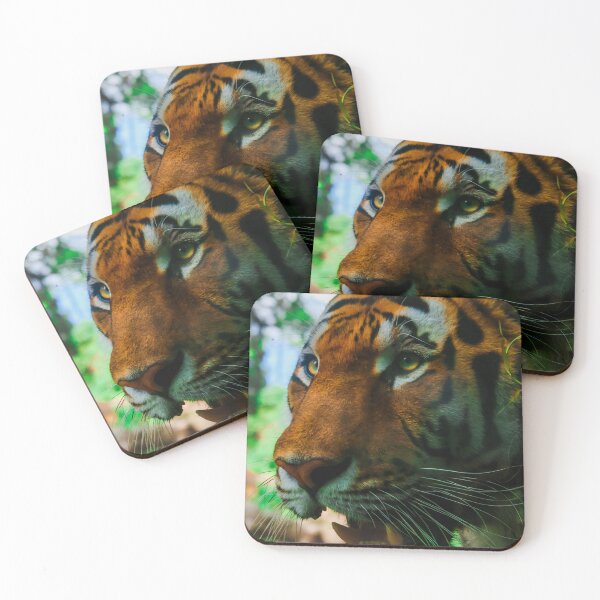 Item preview, Fierce Tiger Close Up Portrait in Jungle designed and sold by NorthWild.