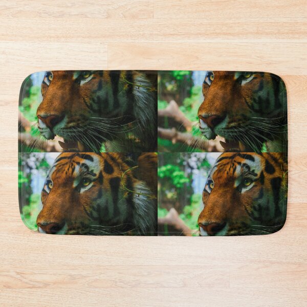 Item preview, Fierce Tiger Close Up Portrait in Jungle designed and sold by NorthWild.