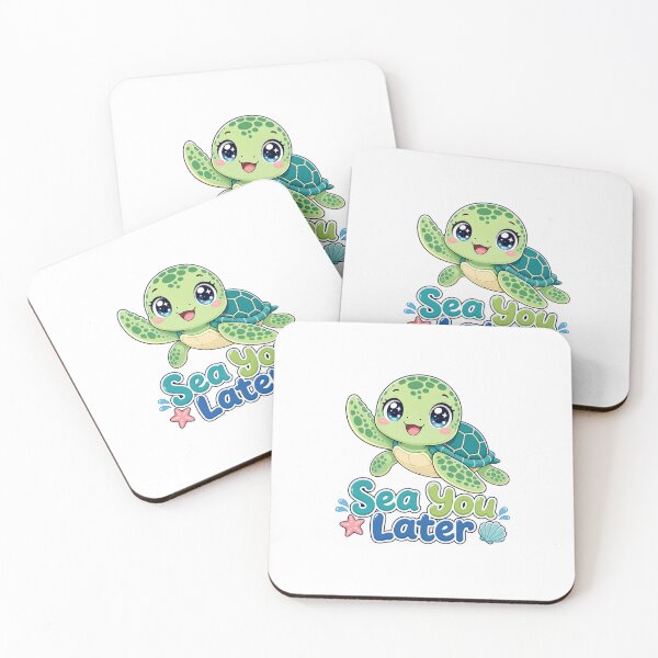 Item preview, Sea You Later Cute Turtle Kawaii designed and sold by BoosterShop.