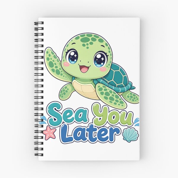 Artikelvorschau, Sea You Later Süße Schildkröte Kawaii entworfen und verkauft von BoosterShop.