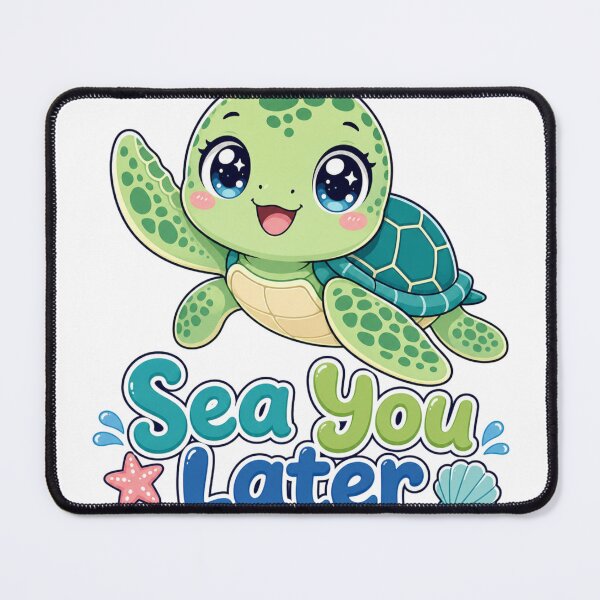 Item preview, Sea You Later Cute Turtle Kawaii designed and sold by BoosterShop.