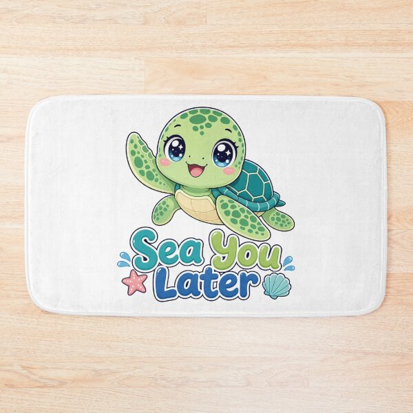 Item preview, Sea You Later Cute Turtle Kawaii designed and sold by BoosterShop.
