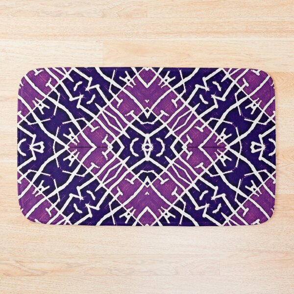 Artikelvorschau, Nahtloses, violettes Tribal-Aquarellmuster | Geometrisches Boho-Design entworfen und verkauft von lavanya11.