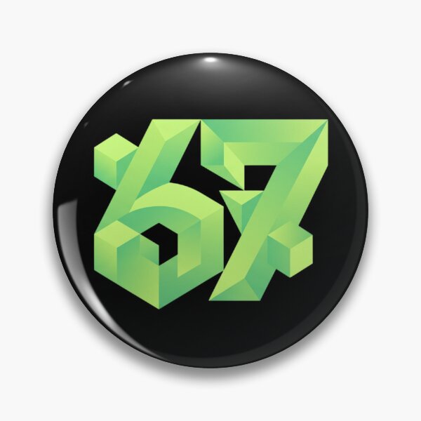Item preview, 3D Isometric Geometric Green Number 67 designed and sold by Sergii Davydenko.