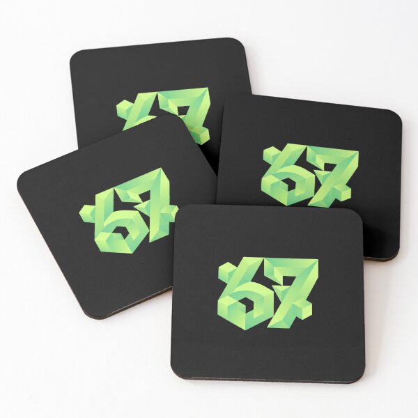 Item preview, 3D Isometric Geometric Green Number 67 designed and sold by Sergii Davydenko.