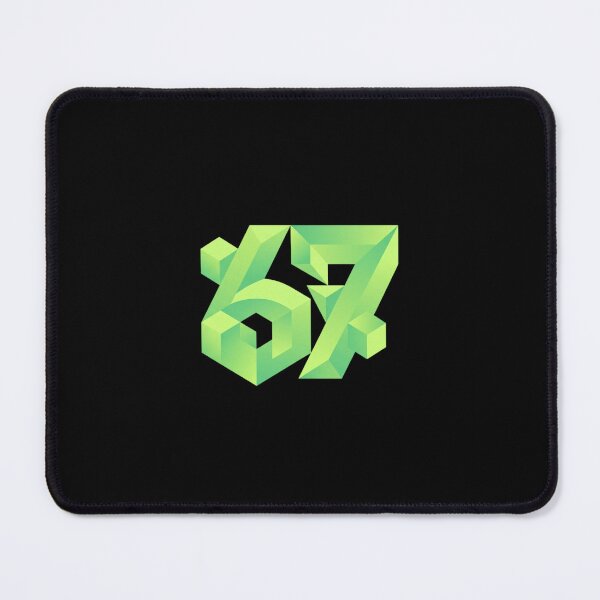 Item preview, 3D Isometric Geometric Green Number 67 designed and sold by Sergii Davydenko.