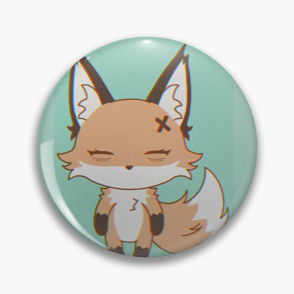 Item preview, Socks the Cute Orange Fox | Overstimulated Sleepy Kawaii Animal Character (w/ Background/ Grunge Filter) designed and sold by DubdeeHut.