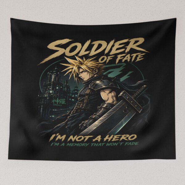 Item preview, I'm Not A Hero-FF7 Memory Quote Aesthetic designed and sold by TTdesigns123.