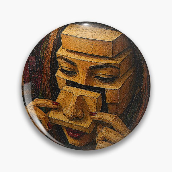 Item preview, The Secret of the Sphinx Surreal Fractal Portrait designed and sold by San Jaya Prime.