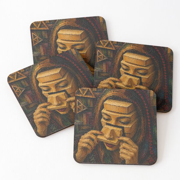 Item preview, The Secret of the Sphinx Surreal Fractal Portrait designed and sold by San Jaya Prime.