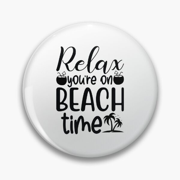 Item preview, Relax You're On Beach Time - Summer Quotes Retro Vintage Aesthetic Ocean Lover Gift designed and sold by FuzionRaptor.