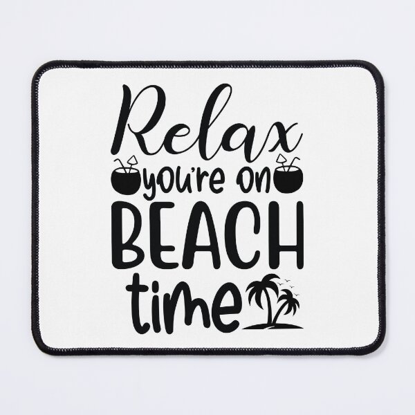 Item preview, Relax You're On Beach Time - Summer Quotes Retro Vintage Aesthetic Ocean Lover Gift designed and sold by FuzionRaptor.