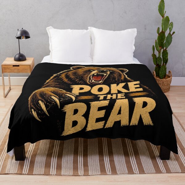 Item preview, Poke the Bear Savage Wilderness Warning designed and sold by Victor Shadehorn.