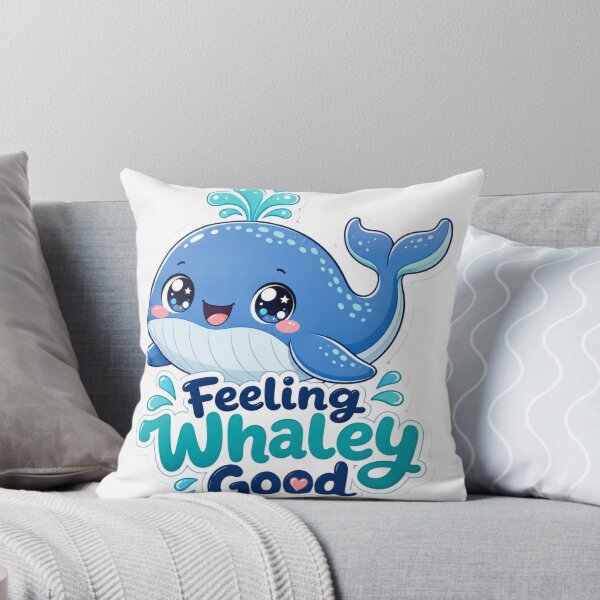 Item preview, Feeling Whaley Good Cute Whale Kawaii designed and sold by BoosterShop.