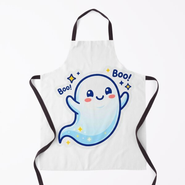 Item preview, Cute Kawaii Ghost Boo Halloween Sticker Design designed and sold by ExploreAura Studio.