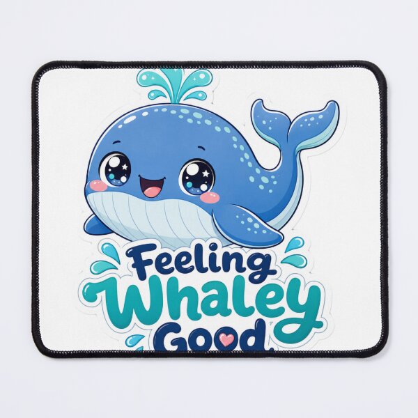 Item preview, Feeling Whaley Good Cute Whale Kawaii designed and sold by BoosterShop.