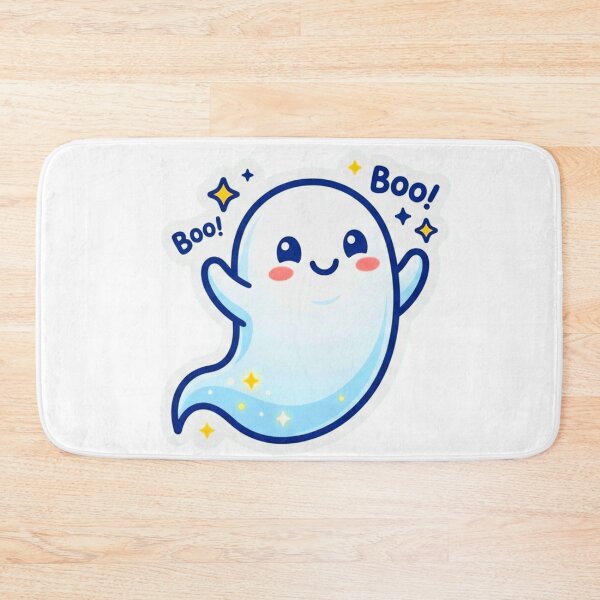 Item preview, Cute Kawaii Ghost Boo Halloween Sticker Design designed and sold by ExploreAura Studio.