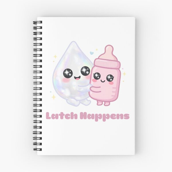 Item preview, Latch Happens Funny Lactation Consultant Kawaii Breast Milk Bottle IBCLC  designed and sold by Neurospicy Trolls.