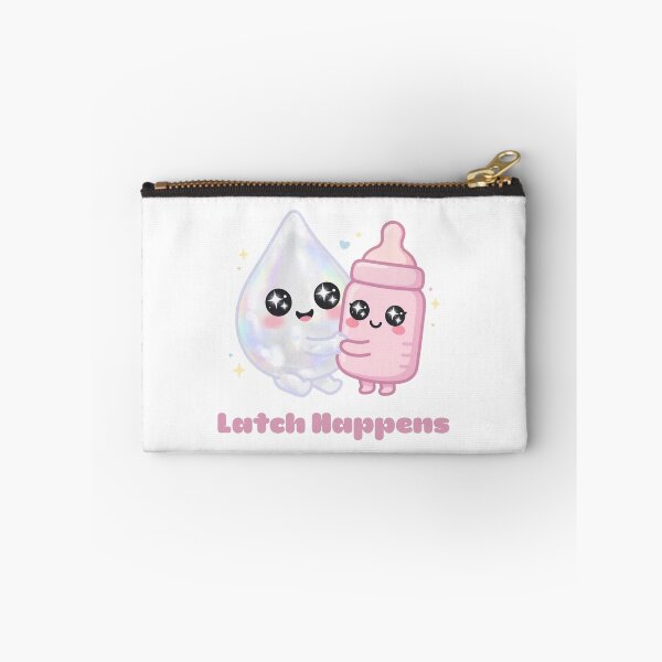 Item preview, Latch Happens Funny Lactation Consultant Kawaii Breast Milk Bottle IBCLC  designed and sold by Neurospicy Trolls.