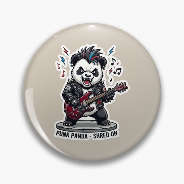 Item preview, Punk Panda Power Chords designed and sold by Safe Haven Pets.