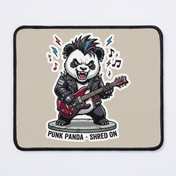 Item preview, Punk Panda Power Chords designed and sold by Safe Haven Pets.