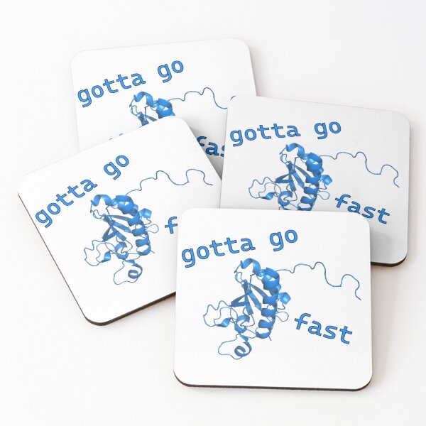 Item preview, Gotta Go Fast Sonic Hedgehog Protein Meme designed and sold by Biochemlady.