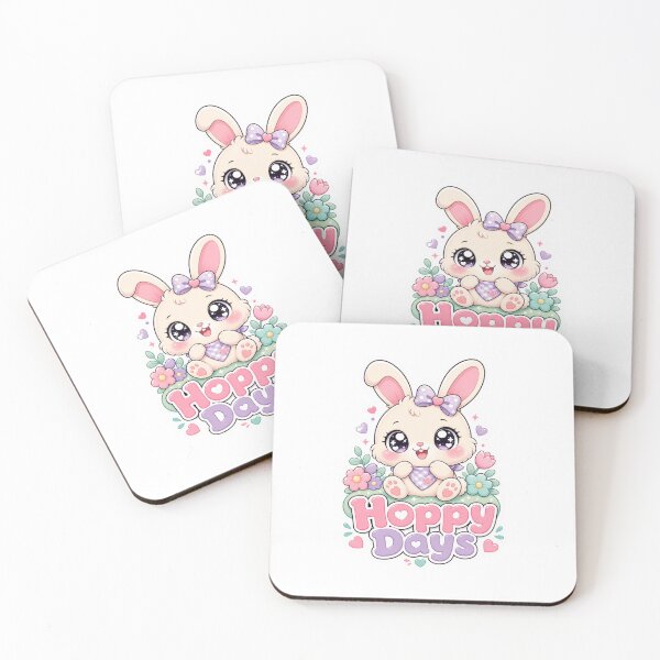 Item preview, Hoppy Days Cute Bunny Kawaii Saying designed and sold by BoosterShop.