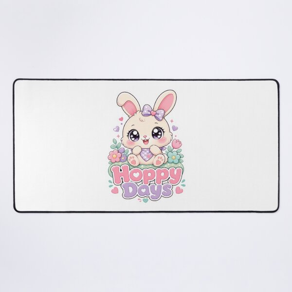 Item preview, Hoppy Days Cute Bunny Kawaii Saying designed and sold by BoosterShop.