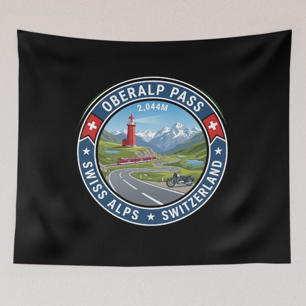 Item preview, Oberalp Pass Switzerland Legendary Alpine Road Design designed and sold by enzoade.