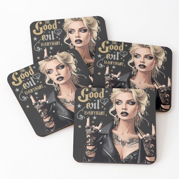 Item preview, Blonde Rocker Woman Horns Tattoo designed and sold by Voodoo Store Paranormal Collections.