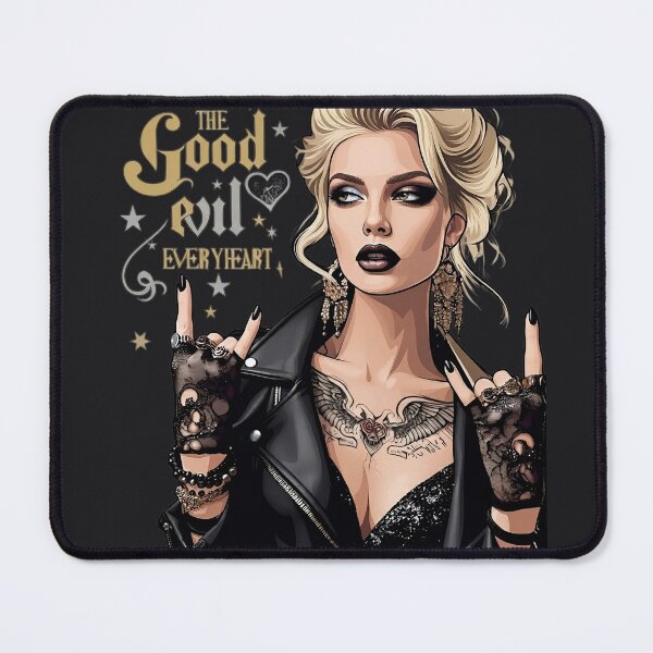 Item preview, Blonde Rocker Woman Horns Tattoo designed and sold by Voodoo Store Paranormal Collections.