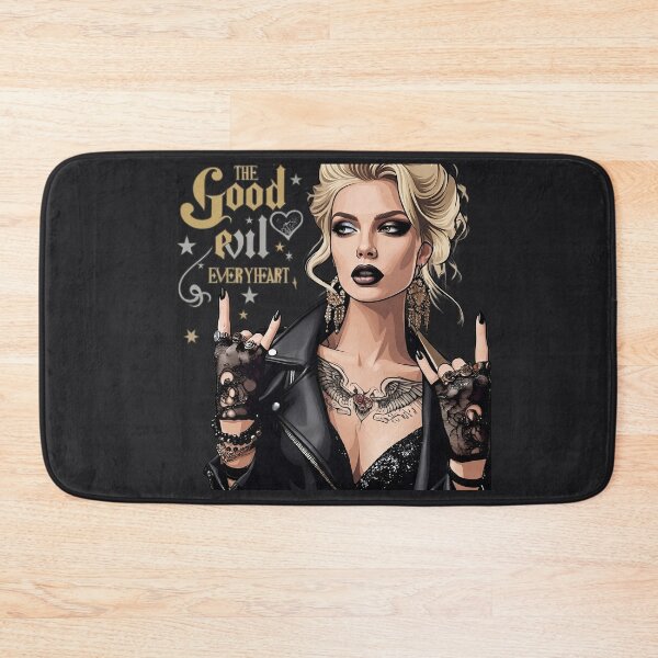 Item preview, Blonde Rocker Woman Horns Tattoo designed and sold by Voodoo Store Paranormal Collections.