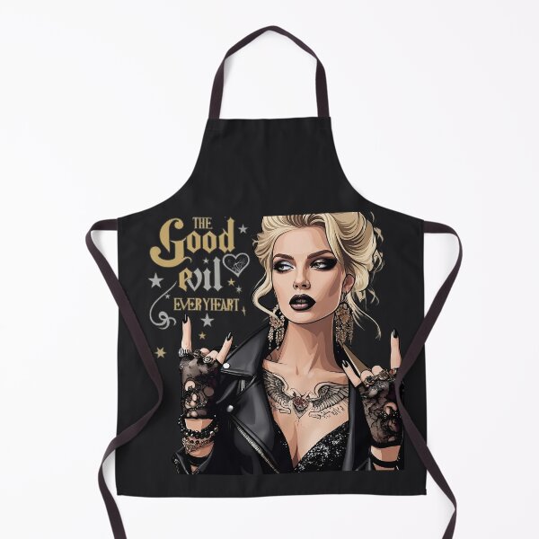 Item preview, Blonde Rocker Woman Horns Tattoo designed and sold by Voodoo Store Paranormal Collections.